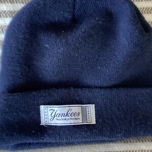 Navy Blue Yankees Beanie